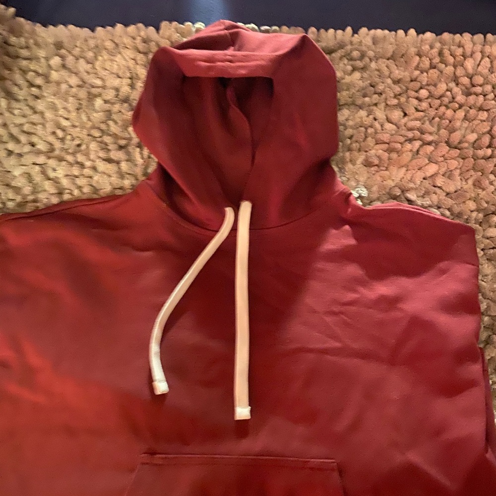 maroon hoodie